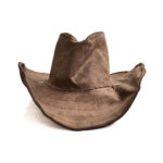 全面フロック生地で作ったメンズのハット