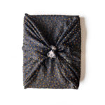 水玉フロックのミニ風呂敷